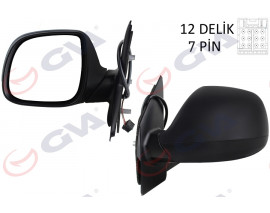 DIŞ DİKİZ AYNASI SOL TRANSPORTER T6 CARAVELLE 10 ELEKTRİKLİ ISITMALI KATLANIR ASFERİK 7 FİŞ VM-6196EBAL