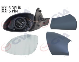 DIŞ DİKİZ AYNASI SOL VECTRA B 96 ELEKTRİKLİ ISITMALI KONVEKS 5 FİŞ VM-166EHL 1428717