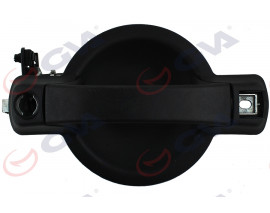 DIŞ KAPI KOLU BAGAJ KAPAĞI ANAHTAR DELİKLİ ÇİFT KAPI SİYAH DESENLİ DOBLO 00-09