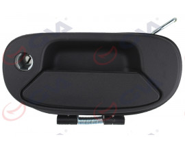 DIŞ KAPI KOLU BAGAJ KAPAĞI ANAHTAR DELİKLİ TEK KAPI SİYAH DESENLİ DOBLO 00-09