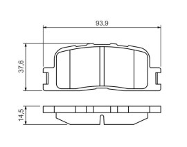 DİSK BALATA - ARKA - 93.0X38.0X15.8 MM