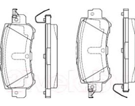 DİSK BALATA - ARKA - WVA 25540 - 104.7 X 43.6 X 14.9 MM