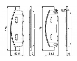 DİSK BALATA ARMADA 4X4 5.6 10.2004 - ; ARMADA 5.6 10.2004 - ; QX56 5.6 4X4 10.2004 - 08.2010; TİTAN