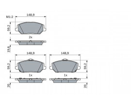 DİSK BALATA CEED 1.0 T-GDI-CEED 1.0 T-GDI SPORTS WAGON-CEED 1.4-CEED 1.4 SPORTS WAGON