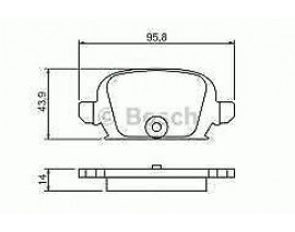 DİSK BALATA COMBO 1.6 İ 09.2001 - 08.2004; COMBO 1.7 DI 09.2001 - 08.2004; COMBO 1.7 DTI 10.2001 - 0