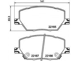 DİSK BALATA COMPASS 1.4 AWD-COMPASS 1.4 FWD-COMPASS 1.6 JTD FWD-COMPASS 2.0 JTD AWD-COMPASS 2.4 4X4