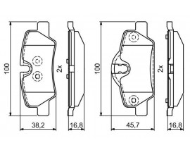 DİSK BALATA COOPER-COOPER CABRİO-COOPER S-COOPER S CABRİO-JOHN COOPER WORKS-ONE
