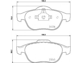DİSK BALATA GRAND SCENİC II 1.5 DCİ-GRAND SCENİC II 1.6 16V-GRAND SCENİC II 1.9 DCİ-GRAND SCENİC II
