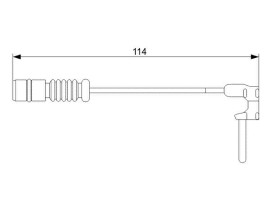 DİSK BALATA İKAZ KABLOSU. 114 MM