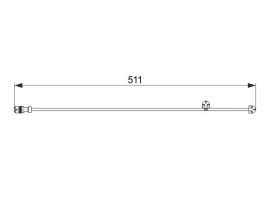 DİSK BALATA İKAZ KABLOSU. 511 MM