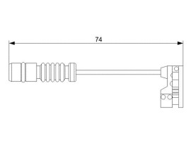 DİSK BALATA İKAZ KABLOSU. ARKA. 74 MM