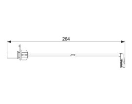 DİSK BALATA İKAZ KABLOSU - ÖN - 264MM