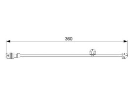 DİSK BALATA İKAZ KABLOSU. ÖN. 360 MM
