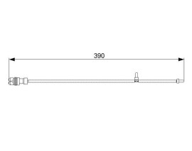 DİSK BALATA İKAZ KABLOSU. ÖN. 390 MM
