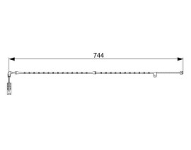 DİSK BALATA İKAZ KABLOSU. ÖN. 744 MM