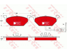 DİSK BALATA ÖN AUDI-A2 8Z0 -A3 8L1 -A3 8P1 -A3 SPORTBACK 8PA SEAT-ALTEA 5P1 -ALTEA XL 5P5-5P8