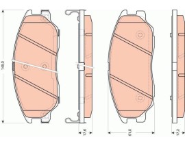 DİSK BALATA ÖN HYUNDAI-TERRACAN HP