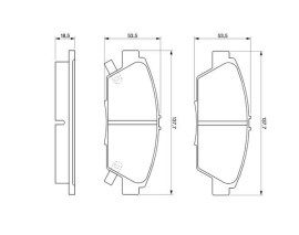 DİSK BALATA - ÖN - WVA 21879 - 137.8X53.7X18.5 MM - İKAZ KABLOLU