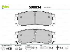 DİSK FREN BALATASI ARKA MITSUBISHI Pajero .Pinin H7 7/1999 1.8 GDI. 2.0 GDI ; Galant E5 11