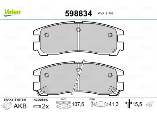 DİSK FREN BALATASI ARKA MITSUBISHI Pajero .Pinin H7 7/1999 1.8 GDI. 2.0 GDI ; Galant E5 11