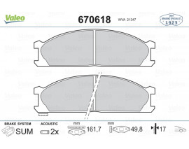 DİSK FREN BALATASI ÖN NAVARA 1990 NP300 2008 PATHFINDER 1986-2004-PICK UP 1985 TERRANO I 1986-199