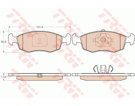 DİSK FREN BALATASI ÖN STRADA 2010