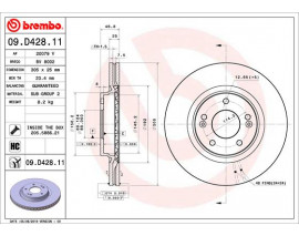 DISK FREN ON HAVA KANALLI 305-5 HYUNDAI TUCSON 2015 HYUNDAI TUCSON 2.0 CRDI 2015