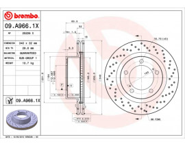 DISK FREN ON HAVALI 340-5 TOYOTA LANDCRUSIER 2008 Xtra