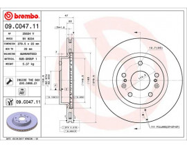 DISK FREN ON SUZUKI SX4 S-CROSS 1.6-1.6 DDIS 13- / VITARA 15- 1.6 VVTI 280 MM