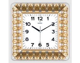 DUVAR SAATİ ÇAP: 35CMx30 AKRİLİK BOYALI ABS ÇERÇEVE MİNERAL CAM SESSİZ AKAR MAKİNE