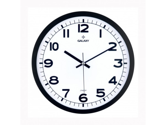 DUVAR SAATİ SİYAH ÇERÇEVE ÇAP:29.5CM AKRİLİK BOYALI ABS ÇERÇEVE MİNERAL CAM SESSİZ AKAR MAKİNE PVC KADRAN KADRAN ÖLÇÜSÜ: 286MM KADRAN BASKI ALANI: 175MM
