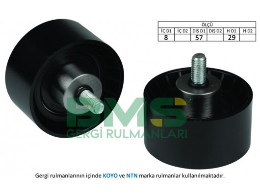 EKSANTRİK GERGİ RULMANI BRAVA-BRAVO-MAREA-PUNTO-STILO 1.4 12V-1.8 16V-1.9TDS 92