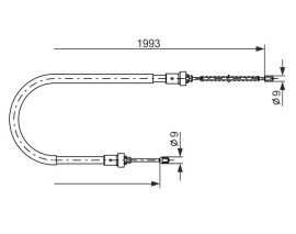 EL FREN TELİ ARKA 1993mm LOGAN