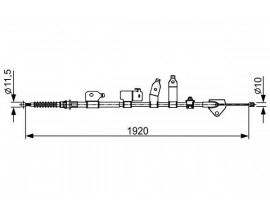 EL FREN TELİ ARKA SAĞ COROLLA AURIS 08-12 1.4 D4D-1.33-1.6 VVTİ