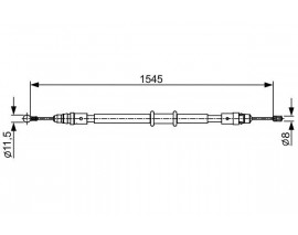 EL FREN TELİ ARKA SAĞ/SOL MASTER III 2.3 DCİ 2010 M9T TEK TEKER