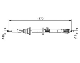 EL FREN TELİ ARKA SAĞ/SOL VOLVO 850 2.0-2.3-2.5 199-1996 S70 1997-2000 V70 1995-2000