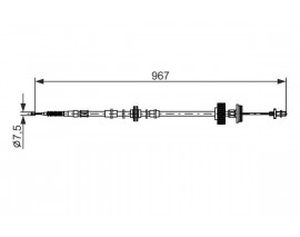 EL FREN TELİ ARKA SOL BMW E70 E71 F15 F16
