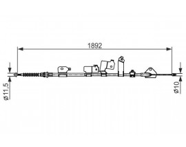 EL FREN TELİ ARKA SOL COROLLA AURIS 08-12 1.4 D4D-1.33-1.6 VVTİ