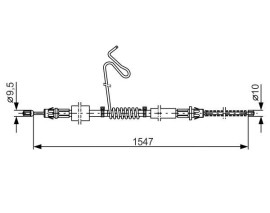 EL FREN TELİ ARKA SOL FORD TRANSİT 00-05 TOURNEO 06-14