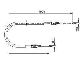 EL FREN TELİ P207 06 1905 MM