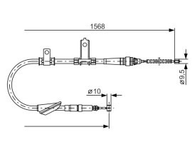 EL FREN TELİ SOL LAND ROVER FREELANDER 98-06