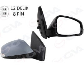 ELEKTRİKLİ ISITMALI SİNYALLİ KATLANIR SENSÖRLÜ ASTARLI ASFERİK SOL L MEGANE FLUENCE 08-