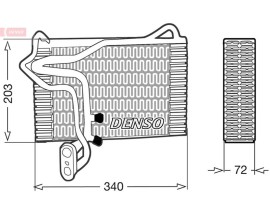 EVAPORATOR. AİR CONDİTİONİNG AUDI 80 89. 8A. B3 86-91