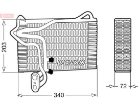 EVAPORATOR. AİR CONDİTİONİNG AUDI 80 8C. B4 91-96
