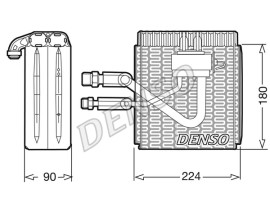 EVAPORATOR. AİR CONDİTİONİNG FIAT BARCHETTA 95-05