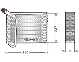 EVAPORATOR. AİR CONDİTİONİNG VOLVO 740 83-92