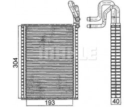 EVAPORATOR BMW E70 E71 E72 F15 F16