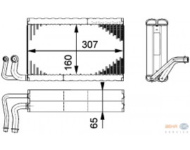 EVAPORATOR PREMIUM LINE BMW E60 E64 E63