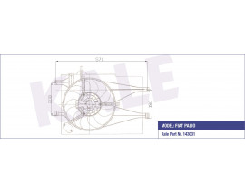 FAN GRUBU DAVLUMBAZLI FIAT PALIO-ALBEA 1.2-1.4 98 09 MT KLİMASIZ FAN MOTORU DAVLUMBAZLI