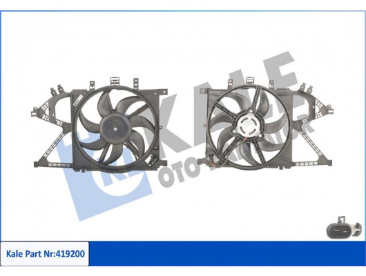 FAN MOTORU DAVLUMBAZLI CORSA C-COMBO 160W-360mm